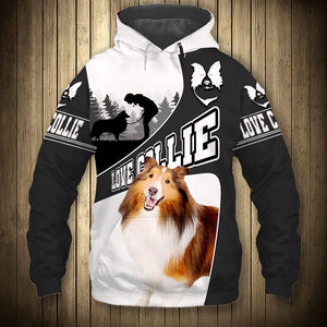 Collie - I Love - Hoodie, Sweatshirt, TShirt
