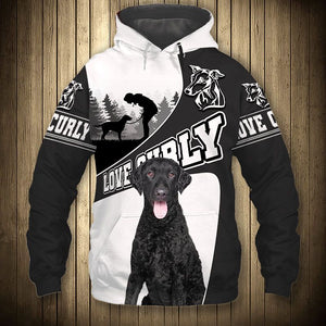 Curly Coated Retriever - I Love - Hoodie, Sweatshirt, TShirt