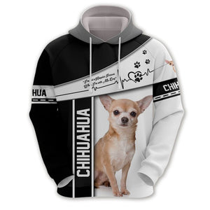 Chihuahua - Happier Person With My Dog - Hoodie, Sweatshirt, TShirt