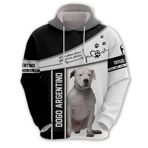 Dogo Argentino - Happier Person With My Dog - Hoodie, Sweatshirt, TShirt