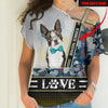Boston Terrier - I Love Name - Hoodie, Sweatshirt, TShirt
