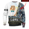 Collie Dog - I Love Name - Hoodie, Sweatshirt, TShirt