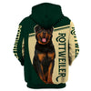 Green Rottweiler Dog Men and Women 3D Full Printing LIMITED EDITION