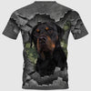 Wall Camo Rottweiler Dog Men and Women 3D Full Printing