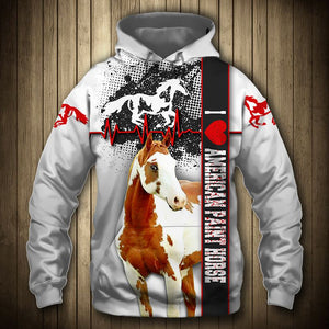 American Paint Horse - I Love - Hoodie, Sweatshirt, TShirt