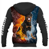 Fire and Water Rottweiler Dog Men and Women 3D Full Printing