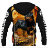 Golden ROTTWEILER DOG Men and Women 3D Print Pullover