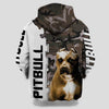 Pitbull in heather grey Shirt Shirt 3D Full Printing for Dog Mom Dad lovers