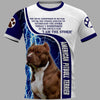Save a pitbull euthanize a dog fighter shirt Shirt 3D Full Printing for Dog Mom Dad lovers