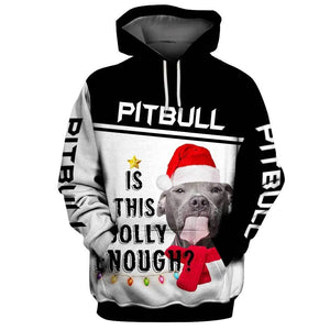 IS THIS JOLLY ENOUGH PITBULL Shirt 3D Full Printing for Dog Mom Dad lovers