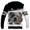 Not today Pitbull Shirt 3D Full Printing for Dog Mom Dad lovers