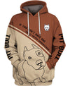 Brown Pitbull Painting Shirt 3D Full Printing for Dog Mom Dad lovers