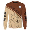 Brown Pitbull Painting Shirt 3D Full Printing for Dog Mom Dad lovers