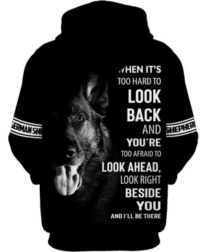 Look Back My Friend Shirt 3D Full Printing for Dog Mom Dad lovers