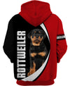 Rottweiler National wear Red Day Shirt 3D Full Printing for Dog Mom Dad lovers