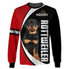 Rottweiler National wear Red Day Shirt 3D Full Printing for Dog Mom Dad lovers