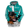 Deezay Rott Plays Music Shirt 3D Full Printing for Dog Mom Dad lovers