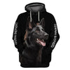 German Shepherd Hope Face Shirt 3D Full Printing for Dog Mom Dad lovers