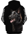 German Shepherd Hope Face Shirt 3D Full Printing for Dog Mom Dad lovers