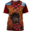 Rottweiler CowBoy Shirt 3D Full Printing for Dog Mom Dad lovers