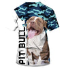 Pitbull Funny Shirt 3D Full Printing for Dog Mom Dad lovers