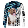Pitbull Funny Shirt 3D Full Printing for Dog Mom Dad lovers