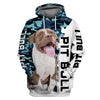Pitbull Funny Shirt 3D Full Printing for Dog Mom Dad lovers