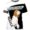 Beagle Hello Beautiful Shirt 3D Full Printing for Dog Mom Dad lovers