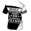 Beagle Hello Beautiful Shirt 3D Full Printing for Dog Mom Dad lovers