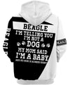 Beagle Hello Beautiful Shirt 3D Full Printing for Dog Mom Dad lovers