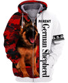 German Shepherd Camouflage Shirt 3D Full Printing for Dog Mom Dad lovers