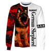 German Shepherd Camouflage Shirt 3D Full Printing for Dog Mom Dad lovers