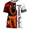 German Shepherd Camouflage Shirt 3D Full Printing for Dog Mom Dad lovers