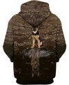 Shadow German Shepherd Shirt 3D Full Printing for Dog Mom Dad lovers