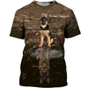 Shadow German Shepherd Shirt 3D Full Printing for Dog Mom Dad lovers