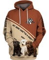 Labrador Retriever Puppies Shirt 3D Full Printing for Dog Mom Dad lovers