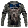 PITBULL TERRIER Ver.2 3D Full Printing for Dog Mom Dad lovers