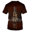German Shepherd Love My Child Shirt 3D Full Printing for Dog Mom Dad lovers