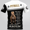 The Devil Saw Me With My Head Down And Thought He’d Won Until I Said Amen Shirt 3D Full Printing for Dog Mom Dad lovers