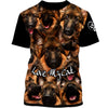 German Shepherd Just for fun Shirt 3D Full Printing for Dog Mom Dad lovers
