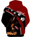 German Shepherd Parent Shirt 3D Full Printing for Dog Mom Dad lovers