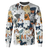 Dog And My Friend Art Shirt 3D Full Printing for Dog Mom Dad lovers