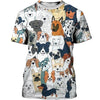 Dog And My Friend Art Shirt 3D Full Printing for Dog Mom Dad lovers