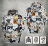 Dog And My Friend Art Shirt 3D Full Printing for Dog Mom Dad lovers