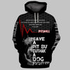 Save a pitbull euthanize a dog fighter Shirt 3D in Black Full Printing for Dog Mom Dad lovers