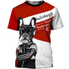 Bulldog My Friend Hello Beautiful Shirt 3D Full Printing for Dog Mom Dad lovers