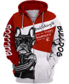 Bulldog My Friend Hello Beautiful Shirt 3D Full Printing for Dog Mom Dad lovers