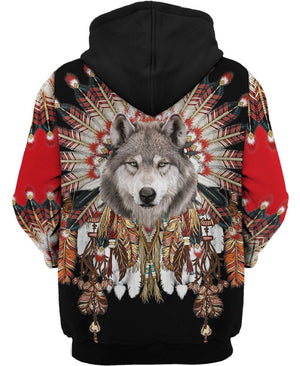 Wolf Patriarch Shirt 3D Full Printing for Dog Mom Dad lovers