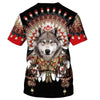 Wolf Patriarch Shirt 3D Full Printing for Dog Mom Dad lovers