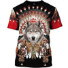 Wolf Patriarch Shirt 3D Full Printing for Dog Mom Dad lovers